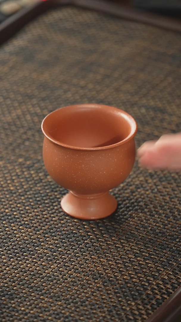 【闪购商品】紫砂茶杯非遗茶器-红降坡郁金香杯