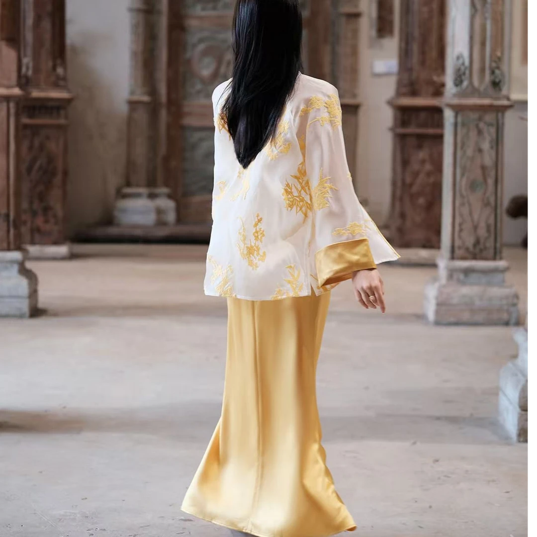 延前观棠|幽篁赋连衣裙