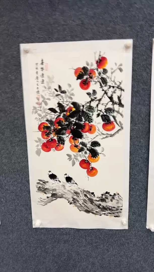 【闪购商品】国画1.26-王夫怀-三尺花鸟-014