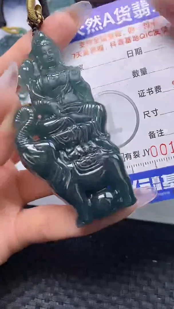 翡翠未镶嵌颈饰    1386