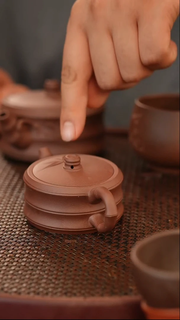 茶壶紫砂原矿手工制作110c