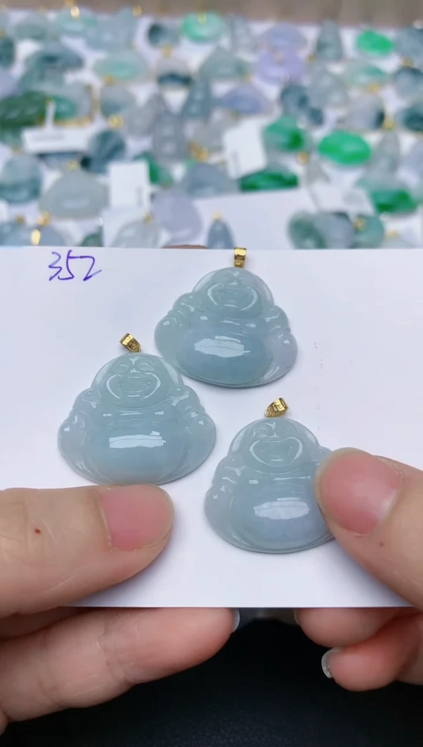 【闪购商品】翡翠颈饰18K金镶嵌352天然翡翠A货（多样性发其一）