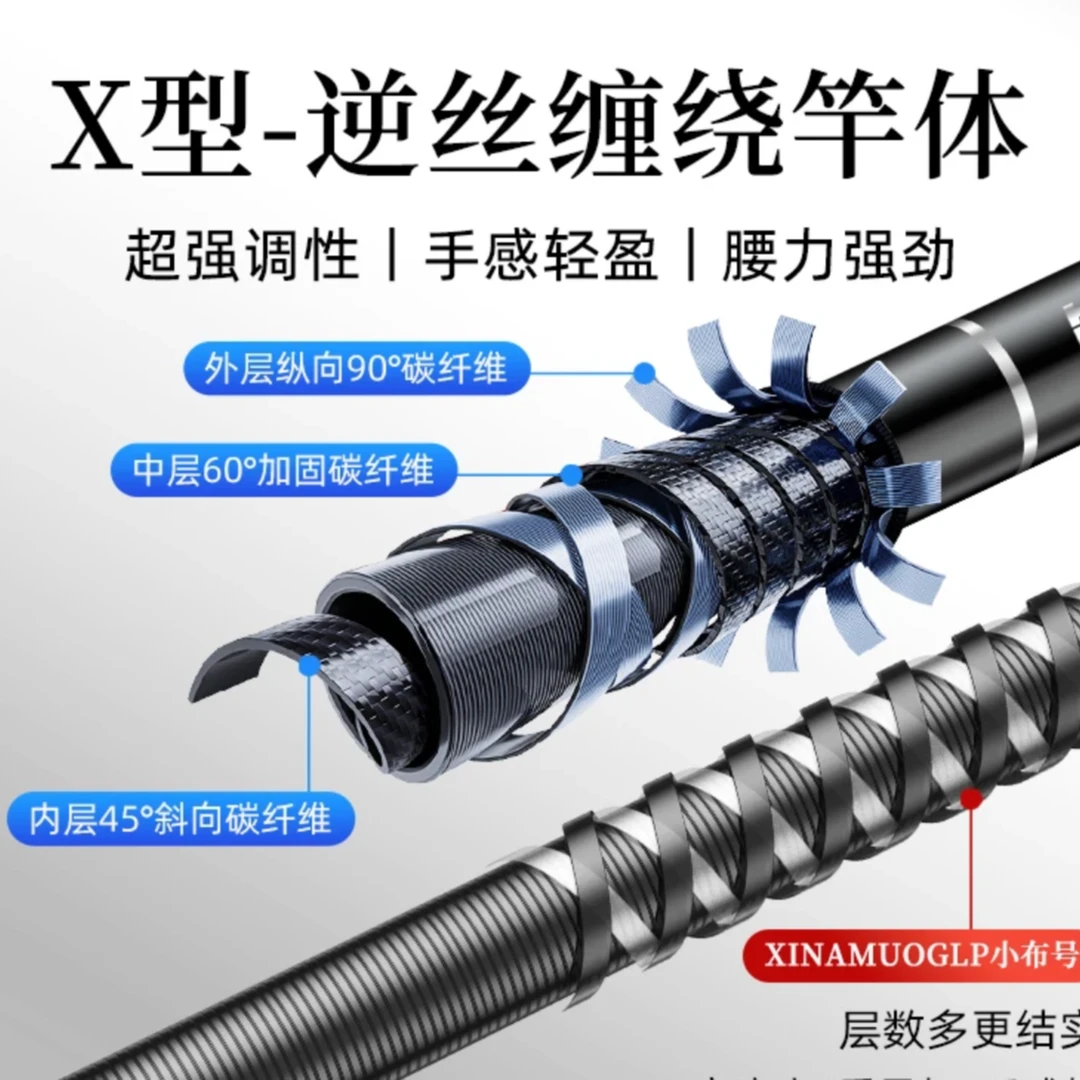 鼎钓者银龙轻量综合竿鱼竿湖库鲫鱼鲤鱼鲢鳙竿轻量化高碳鱼竿