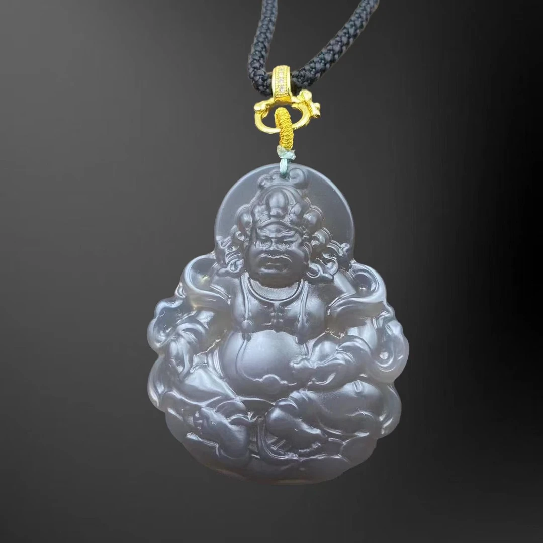 烟灰色黄财财吊坠Y1470J（不含链）