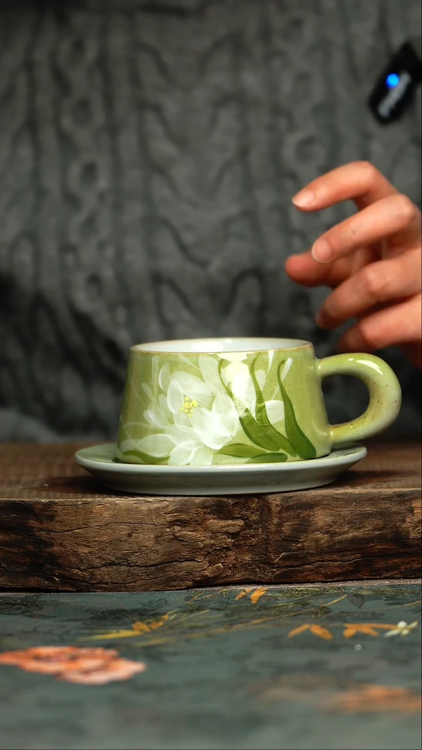 【闪购商品】杯杯釉下彩手工手绘同款陶器