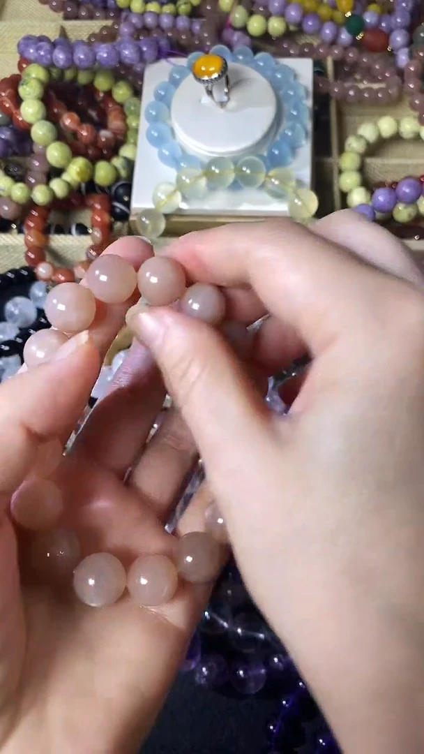 未镶嵌手链芙蓉石黄月亮石手链