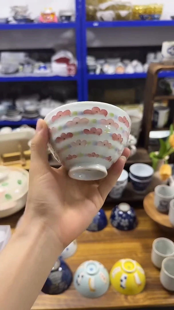 圆形日本进口陶瓷餐具 11.5厘米米饭碗