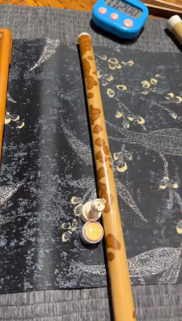 【闪购商品】扇子湘妃竹香筒带香插