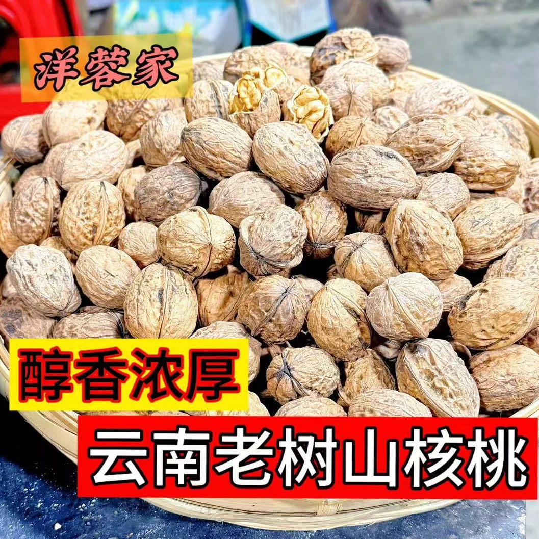 云南农家核桃 干核桃 老树山核桃 清香脆口
