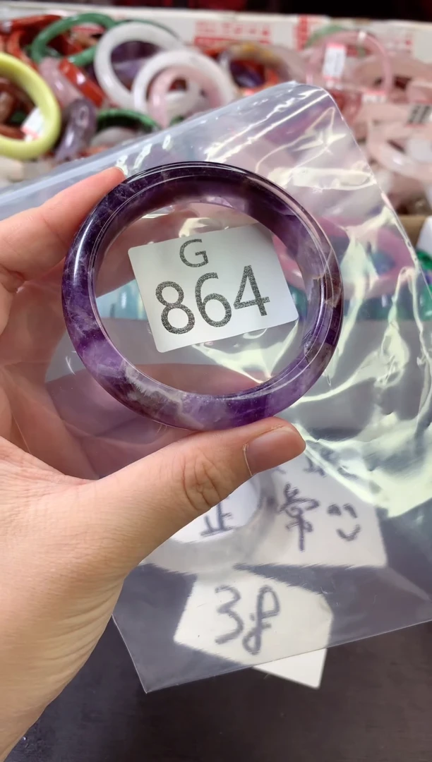 水晶手镯未镶嵌G864-55