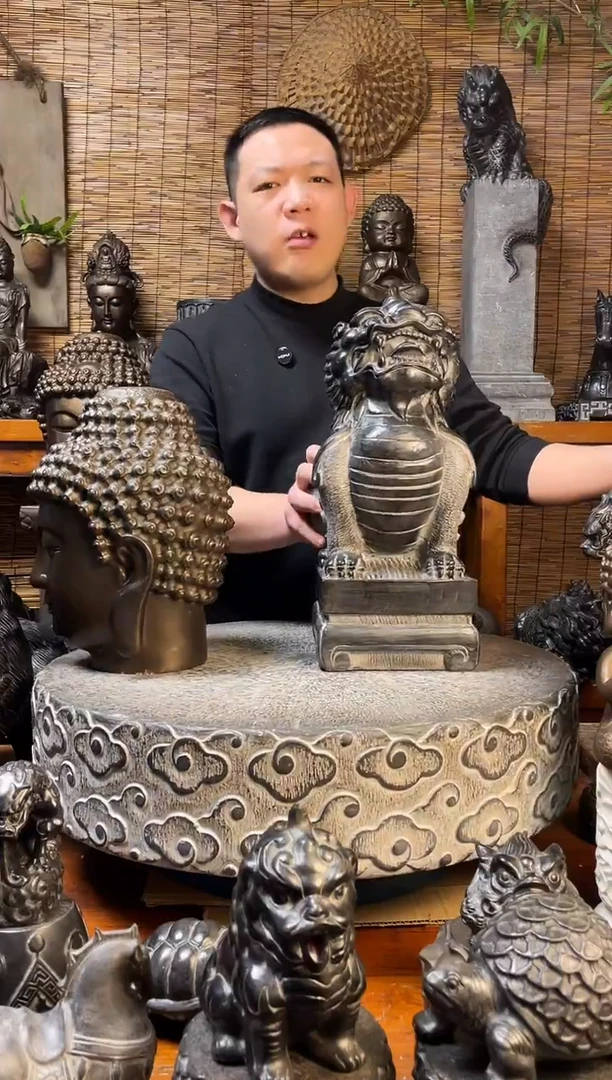 石材40貔貅天然青石雕刻