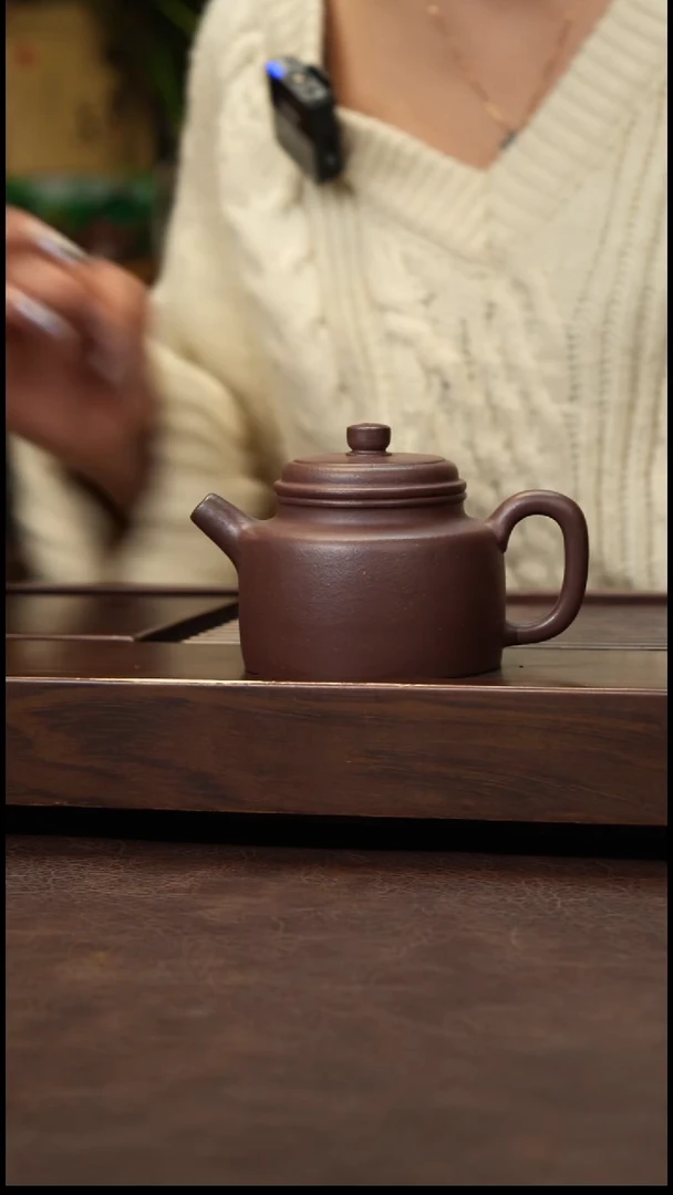 茶壶紫砂紫泥德钟180cc左右