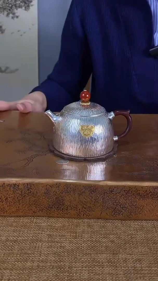 不二银工如意秦权泡茶壶