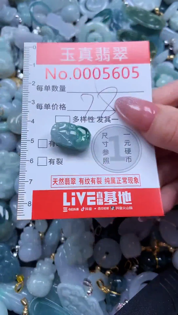 翡翠未镶嵌吊坠(不含链)5605