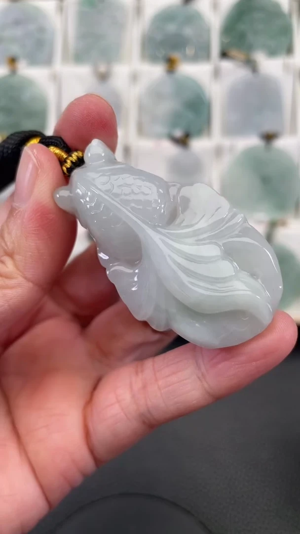 颈饰未镶嵌翡翠天然缅甸翡翠A货557