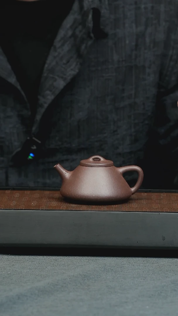 【闪购商品】紫砂茶壶五堂 子冶石瓢-底槽清
