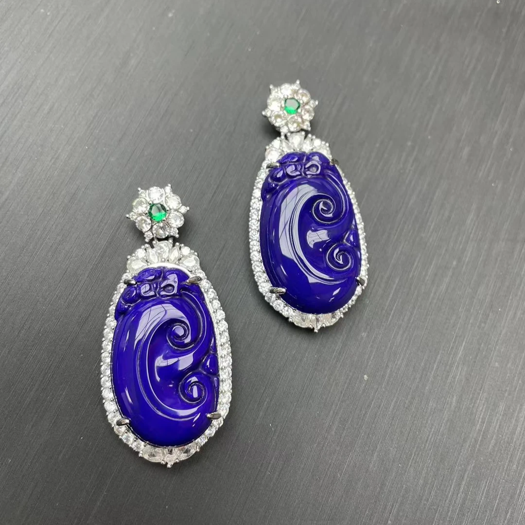 精选紫气东来富贵镶嵌大如意舒俱来紫俱来玛瑙吊坠气质百搭款