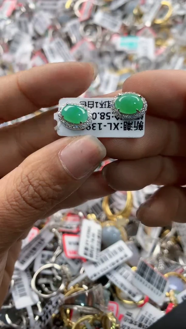 银S925镶嵌戒指翡翠16    4