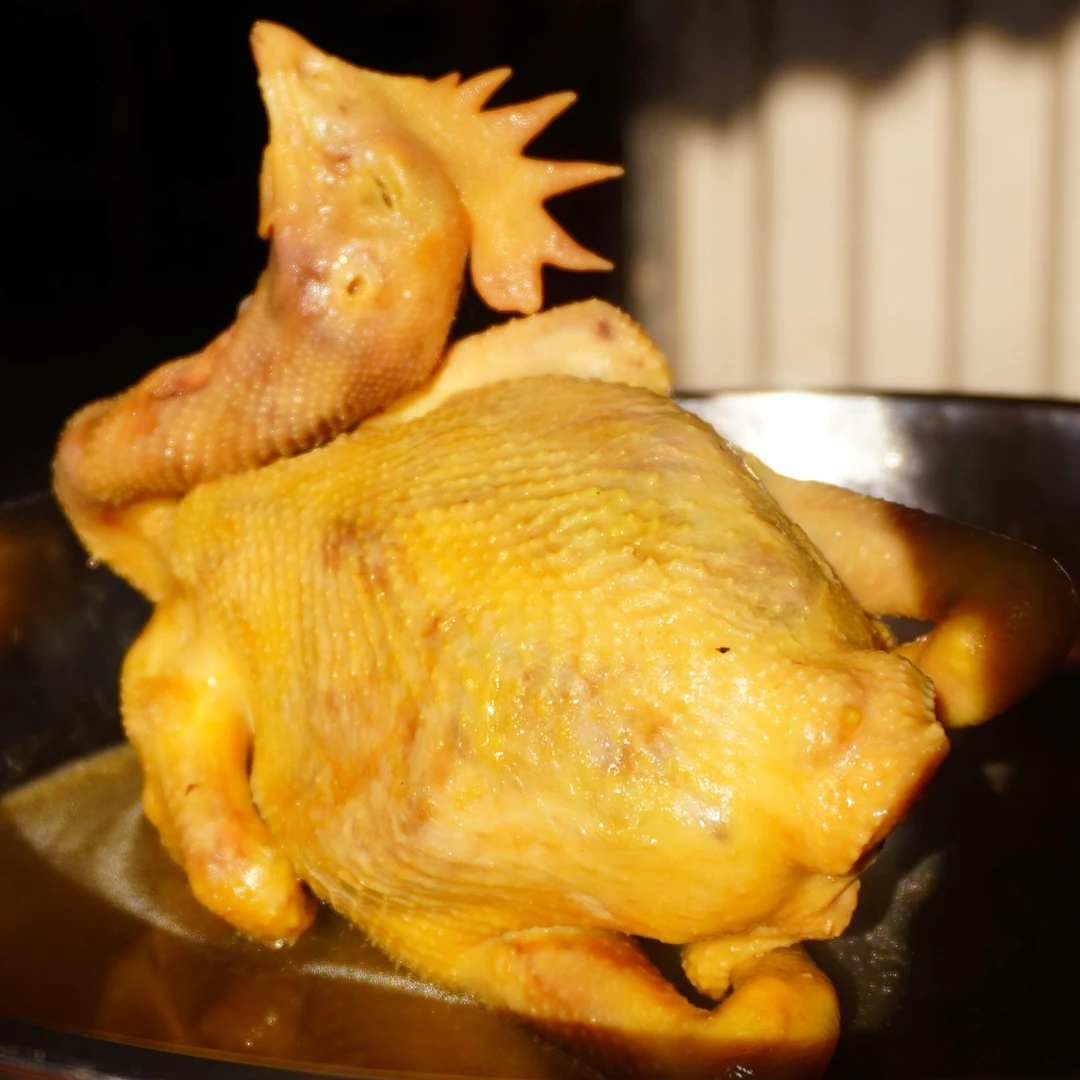 好大只--五指毛桃咸香鸡-嚼劲土法盐焗真空包装