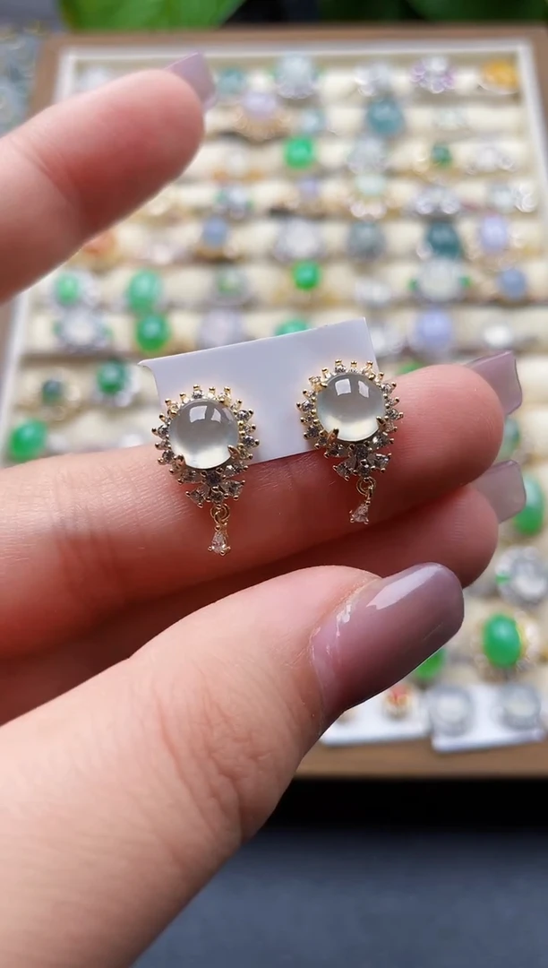 银S925镶嵌戒指翡翠119