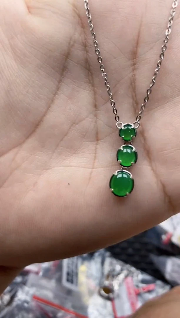 翡翠戒指银S925镶嵌4444---6++++