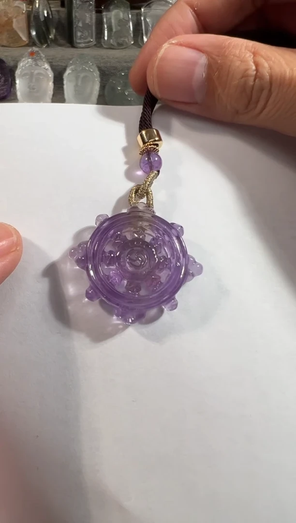 吊坠(不含链)未镶嵌水晶紫超吊坠1424