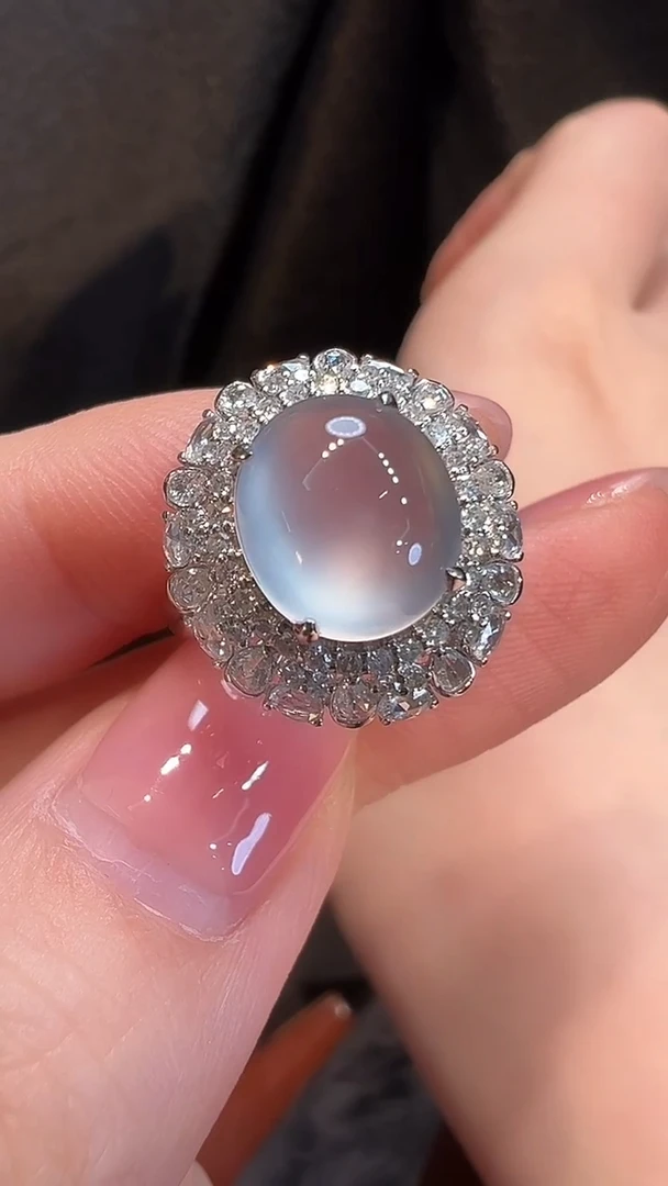 18K金镶嵌戒指翡翠L6