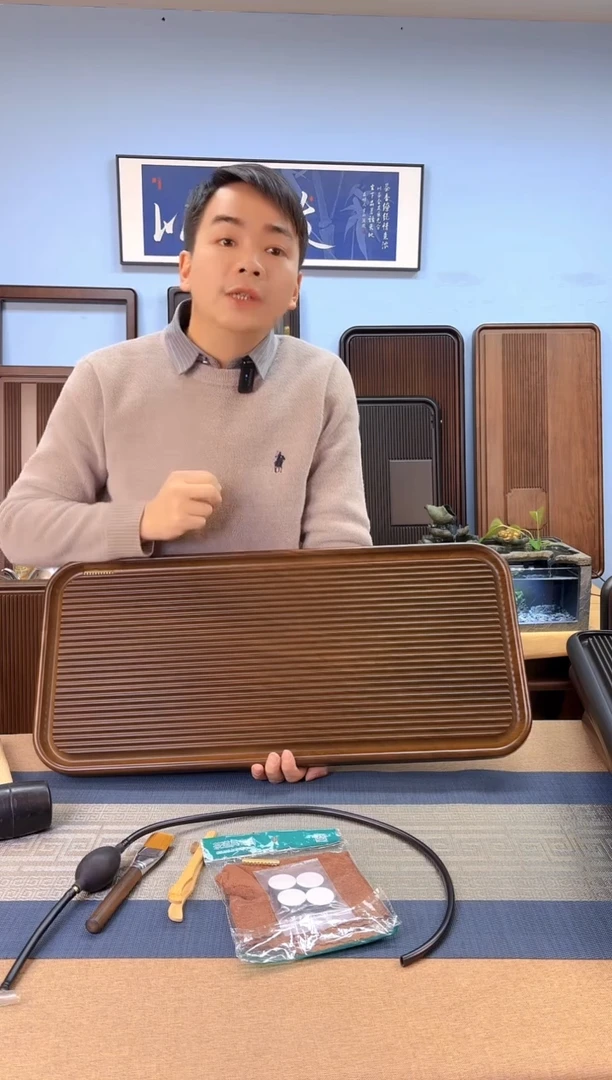 【闪购商品】黄千川黄色款式茶盘70*32*3.5