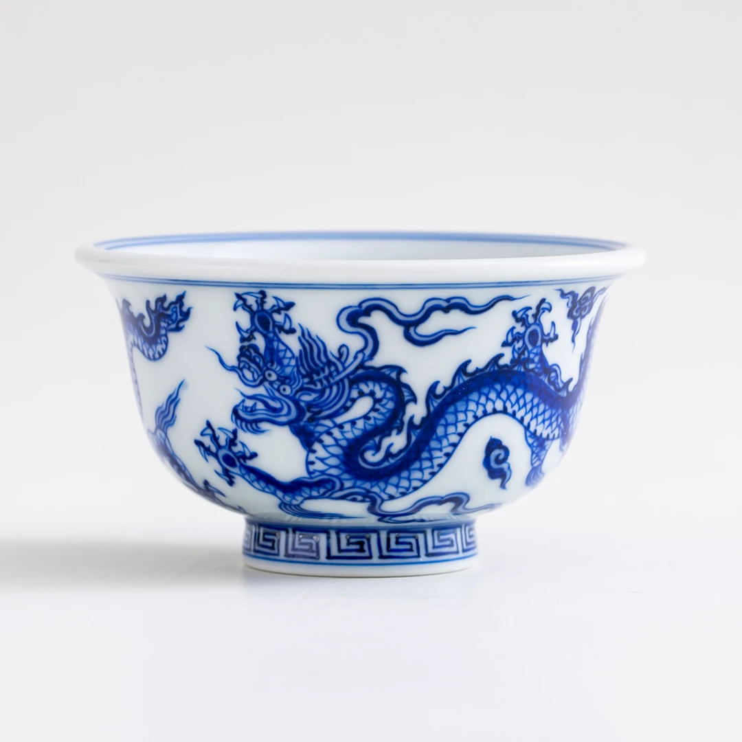 【李国庆专属】台北·仿明宣德双龙压手杯MX643