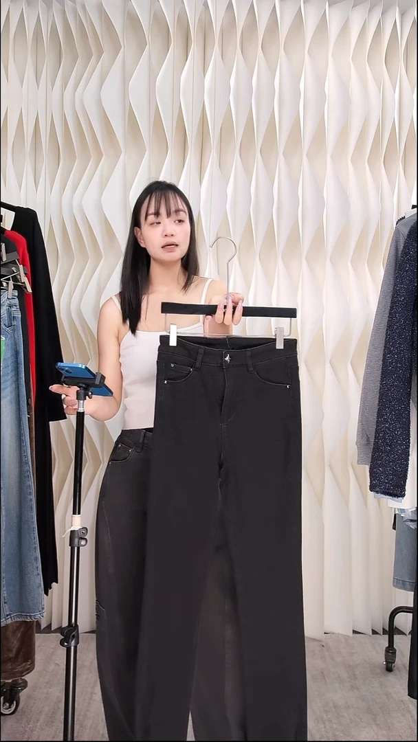 开衩牛仔小脚裤s码