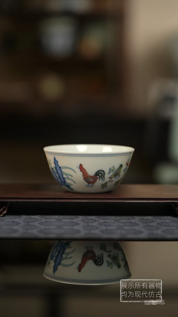 仿古成化鸡缸杯杯杯杯