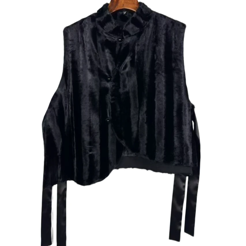 朱总原创设计云绒雅韵L24M- 4C130时尚马夹