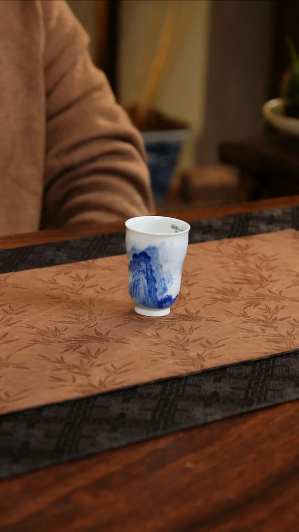 【闪购商品】杯子聚澜堂国画山水葫芦杯