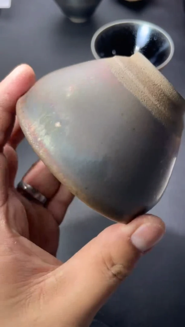 茶盏56叶紫建盏叶紫