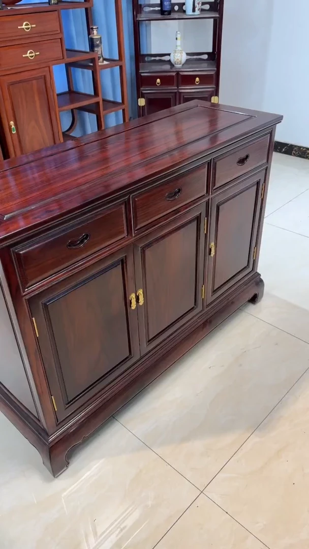 花梨木类储物柜k****a118*41*86阔叶黄檀木餐边柜样品