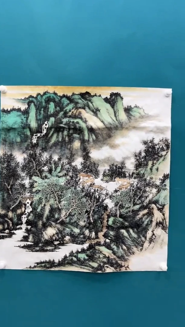 【闪购商品】绘画xc申青林-斗方-国画