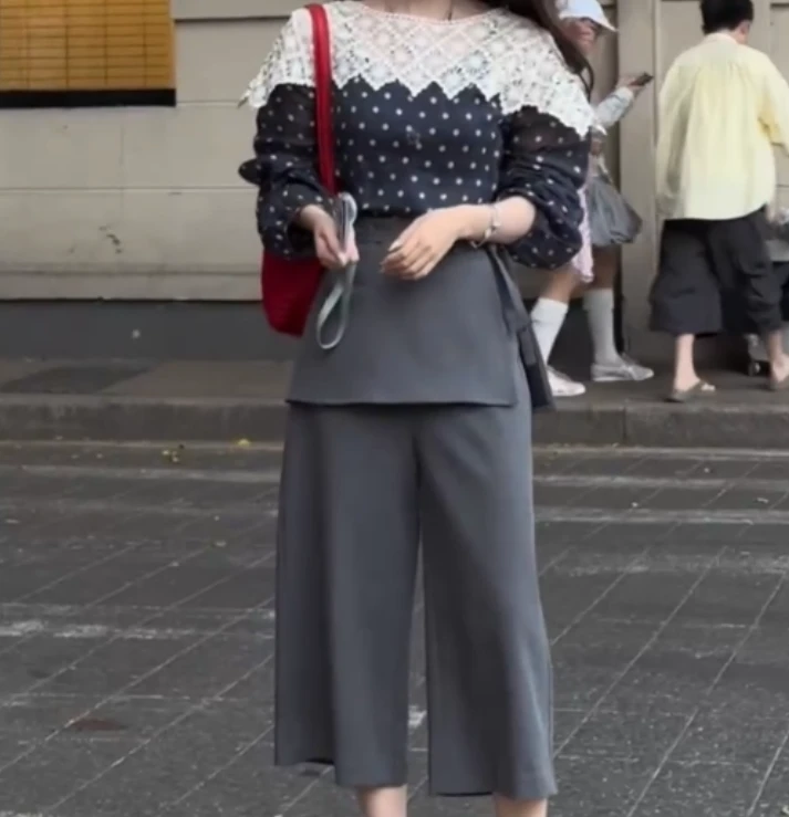 2025夏季新款网红同款洋气减龄气质休闲上衣裤子女珍99