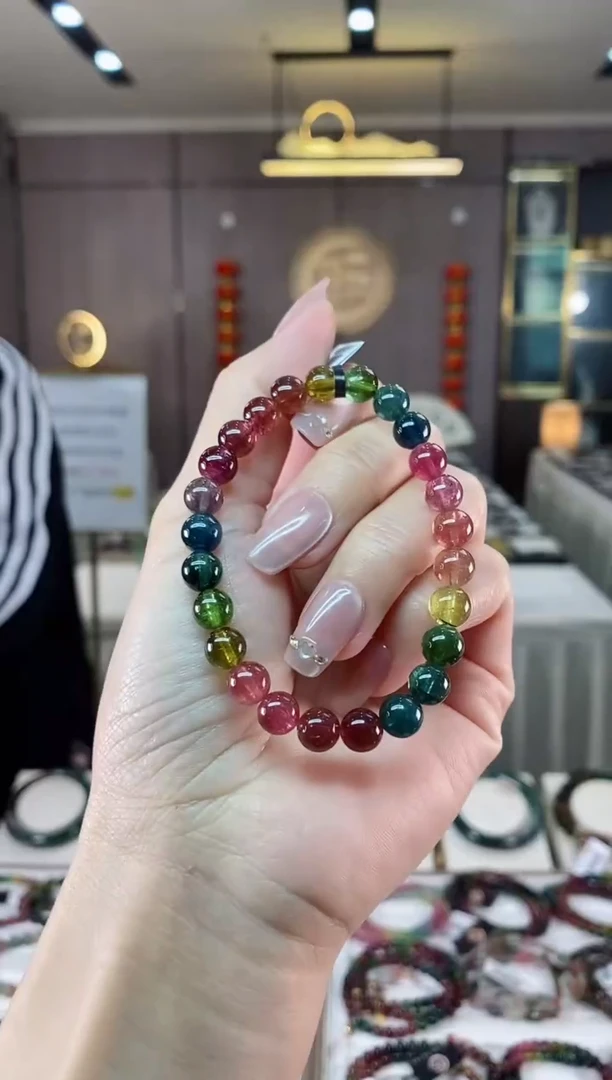 【闪购商品】碧玺单圈手串7mm+未镶嵌（多样性发一条）hon