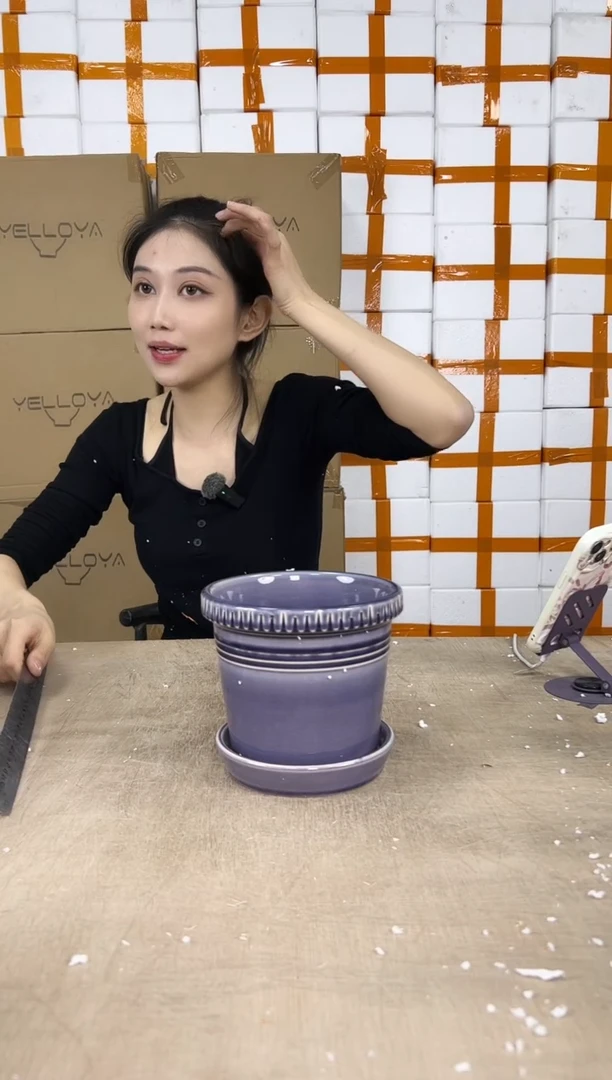 紫色带托盘16x14