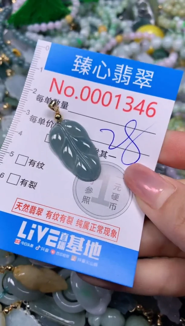 【闪购商品】翡翠颈饰未镶嵌含绳0001346