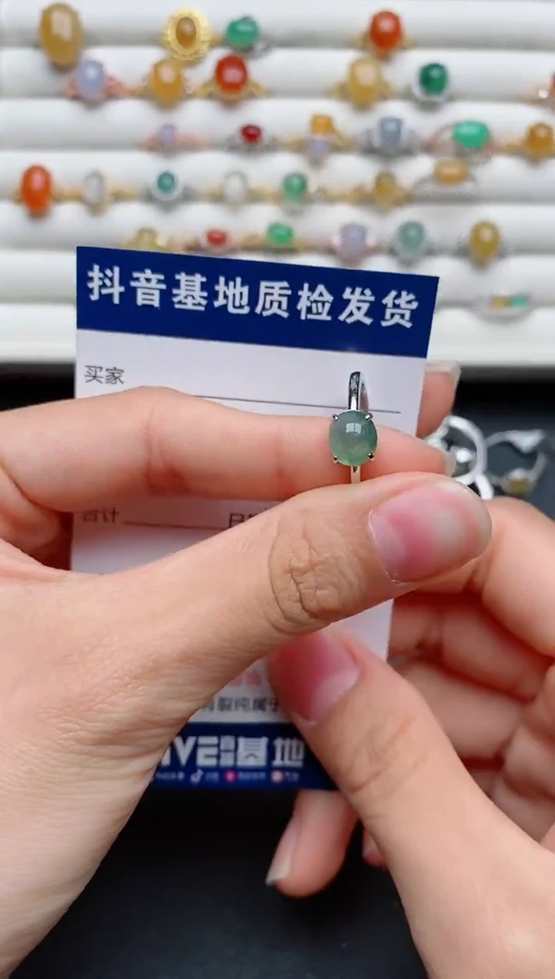 【闪购商品】翡翠戒指银S925镶嵌......