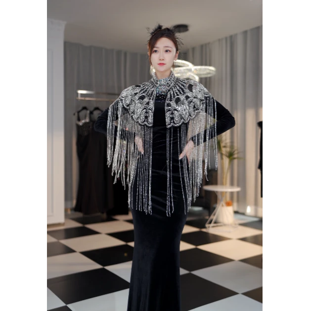 2024时尚新款披肩气质网红洋气百搭女士夏季复古大气高档大方【预】