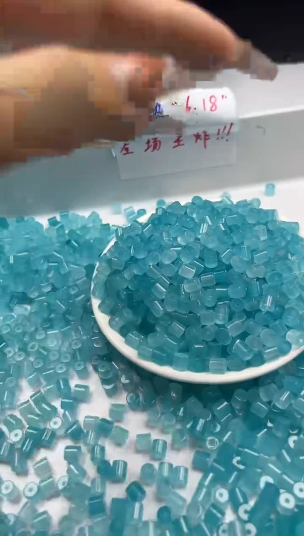 玛瑙/玉髓颈饰未镶嵌w2265海蓝宝桶珠5*5mm*30颗