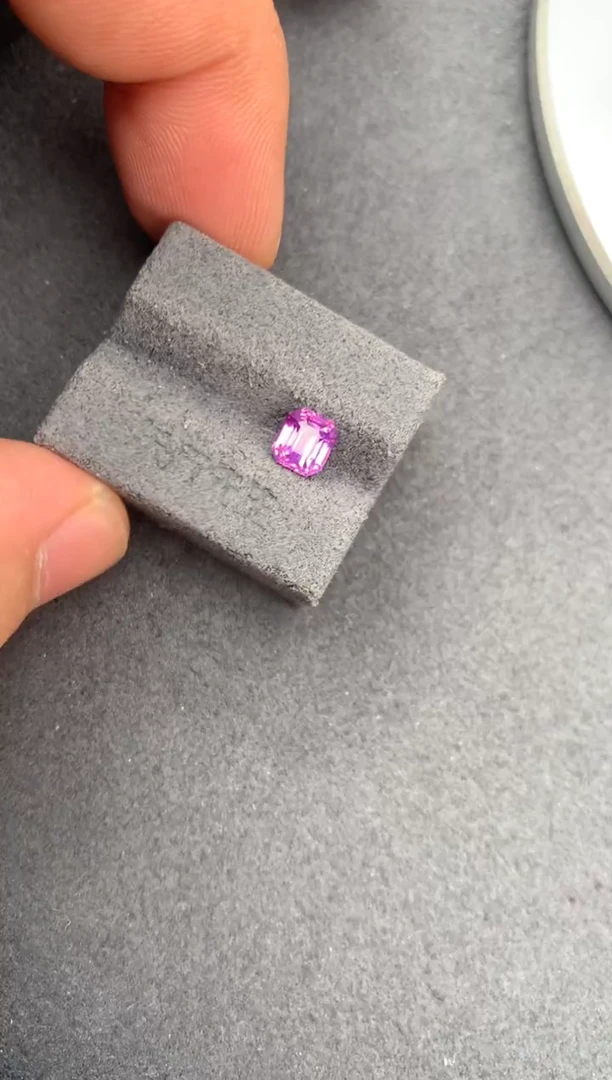裸石彩色蓝宝石1.1ct粉蓝宝  AH  定制