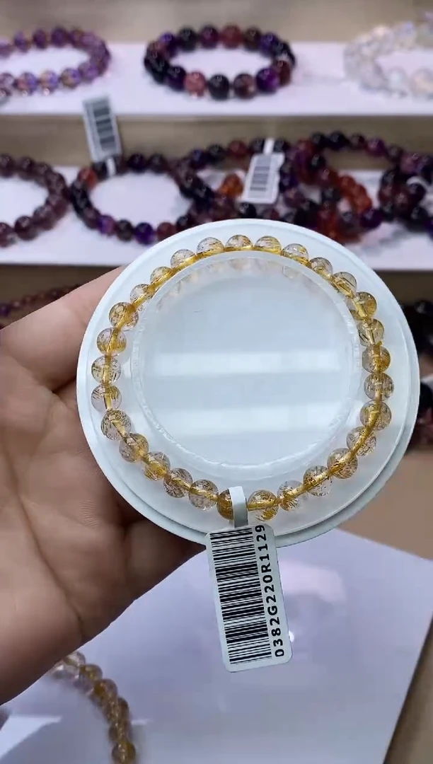 【闪购商品】水晶手链未镶嵌黄金超七6m+