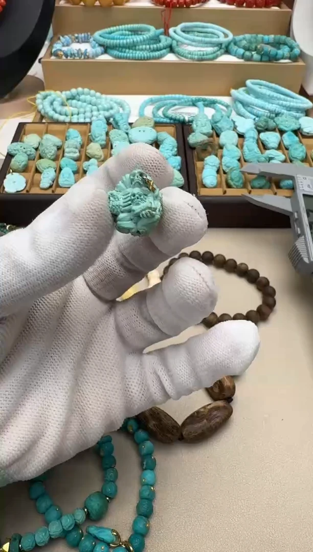 未镶嵌绿松石项链123