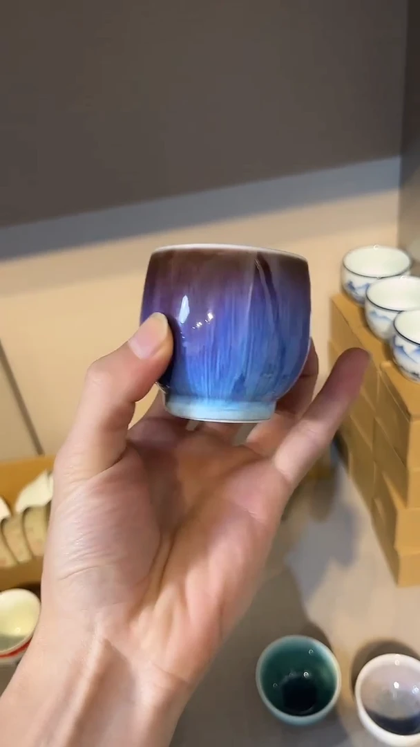 景德镇高温瓷龙蛋窑变