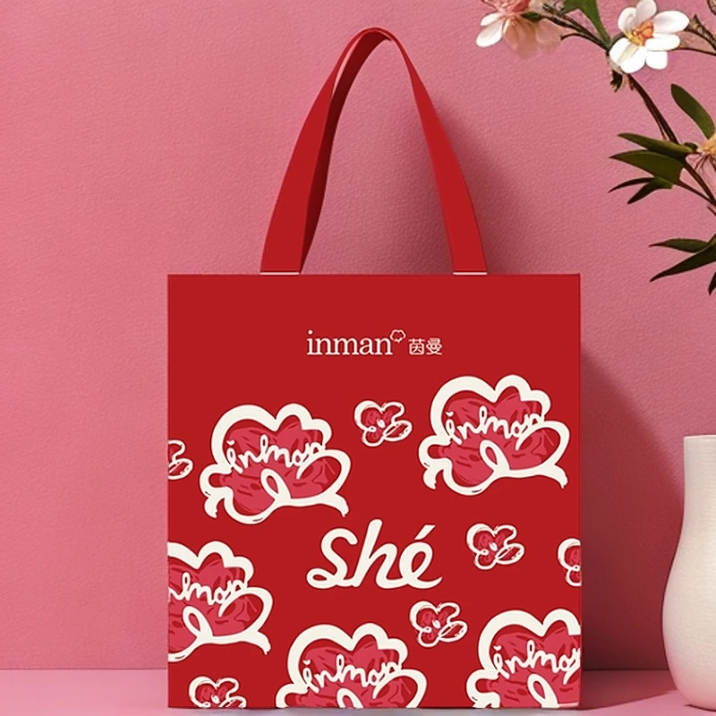 茵曼新款单肩帆布袋日常少女沙滩茵曼时尚休闲L1845004