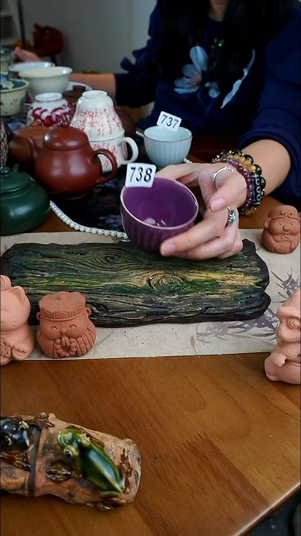 茶瓷物语紫色杯738