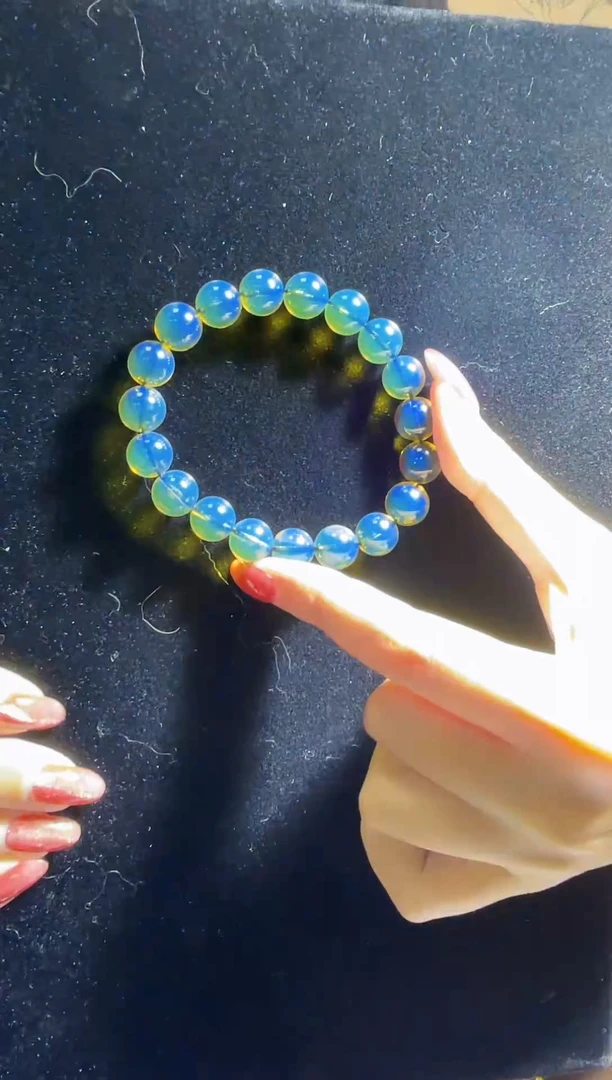 未镶嵌蓝珀珠宝奇石赛多米10手串